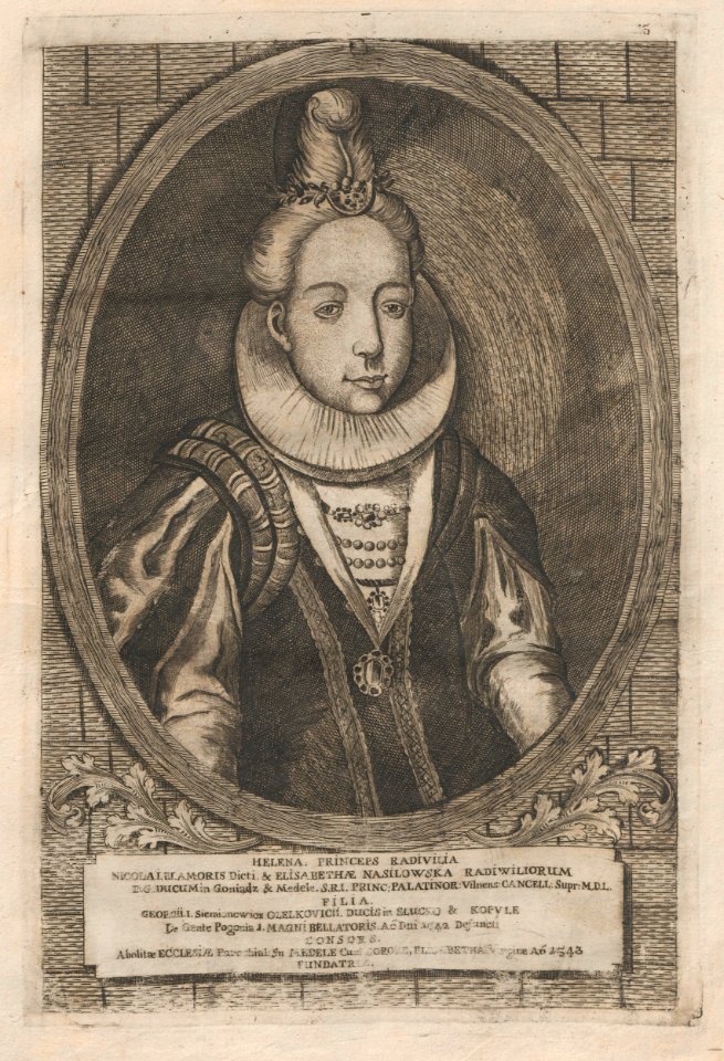Alena Alelkavič (Radzivił). Алена Алелькавіч (Радзівіл) (H. Lajbovič, 1758)