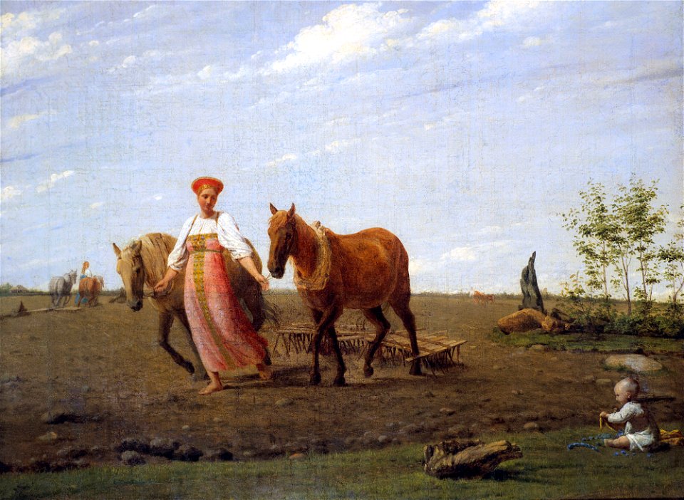 Aleksey Venetsianov - На пашне. Весна - Google Art ProjectFXD