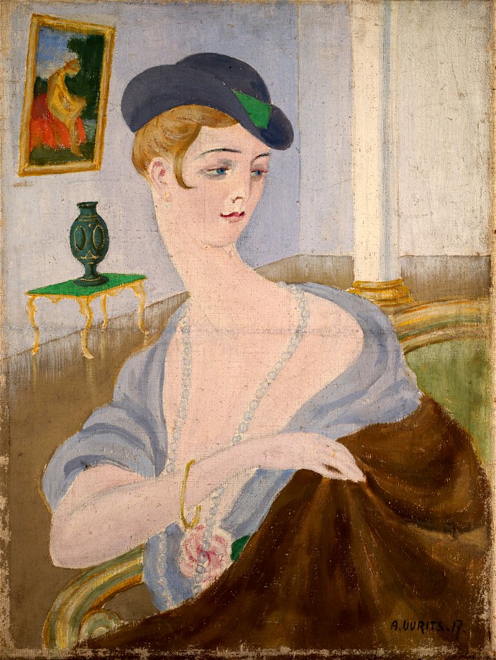 Aleksander Uurits. Portrait of a Lady. TKM 0088M