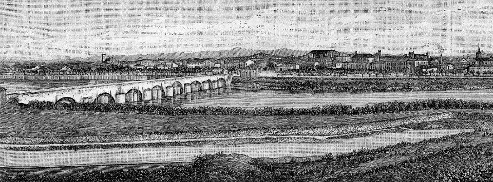 Alessandria – Panorama (xilografia)