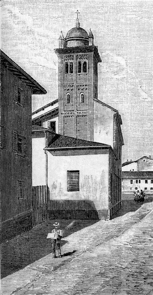 Alessandria – Chiesa delle Orsoline (xilografia)
