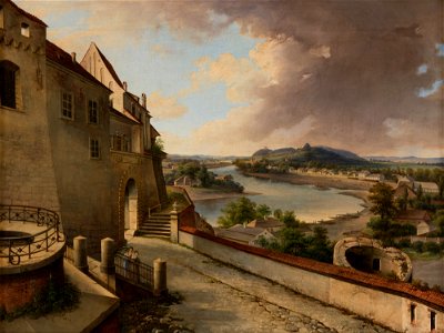 Aleksander Płonczyński - View from Wawel by Jan Nepomucen Głowacki - MNK II-a-42 - National Museum Kraków