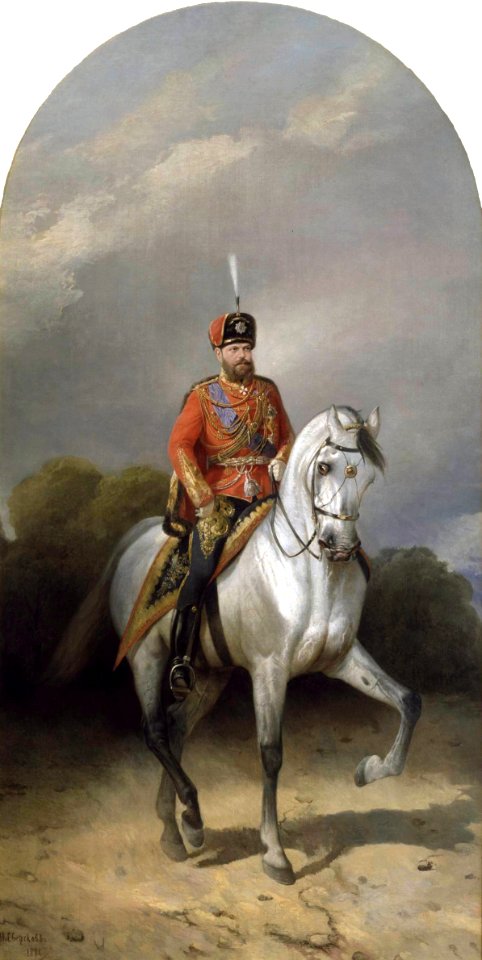 Aleksandr III by N.Sverchkov (1881, Russian museum)