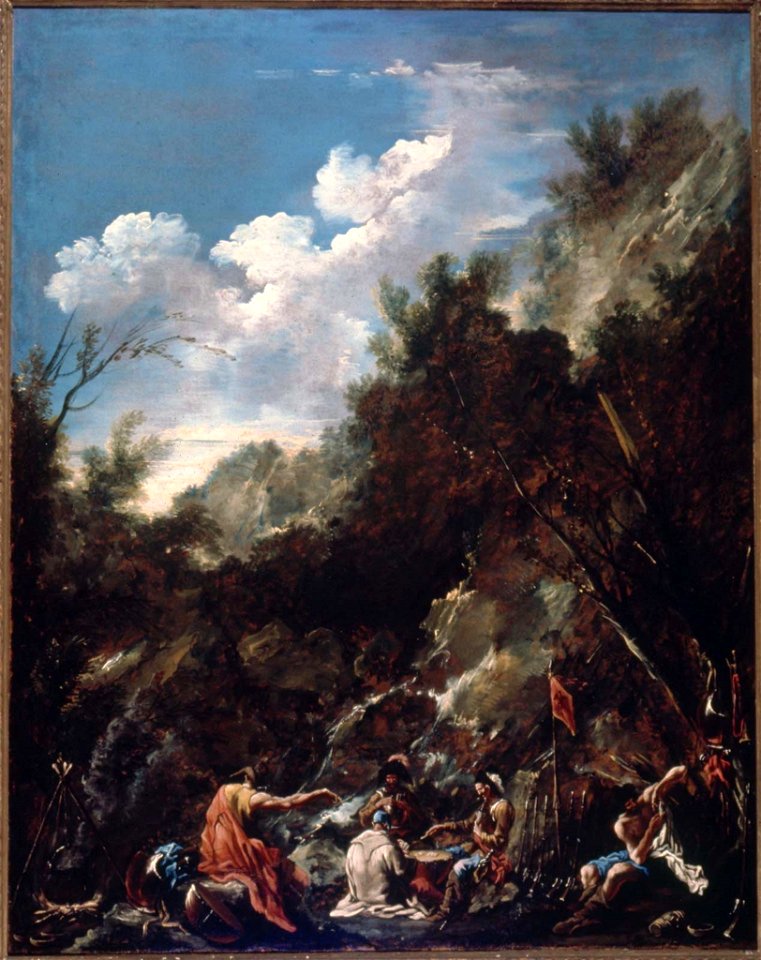 Alessandro Magnasco - Soldiers Playing Cards in a Rocky Landscape - 36.219 - Museum of Fine Arts