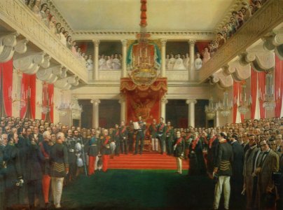 Aleksanteri II avaa valtiopäivät 1863