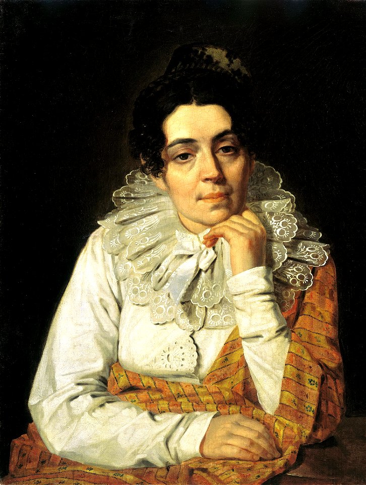 Aleksei-venetsianov-a-portrait-of-m-a-venetsianova-1810