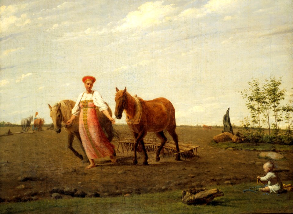 Aleksey Venetsianov - На пашне. Весна - Google Art Project