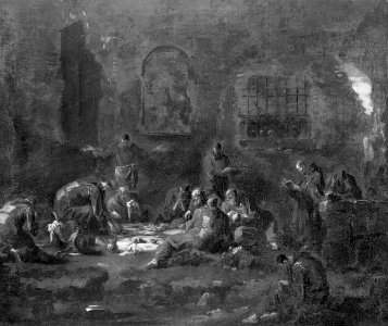 Alessandro Magnasco - Monks at Supper - 1933.1085 - Art Institute of Chicago