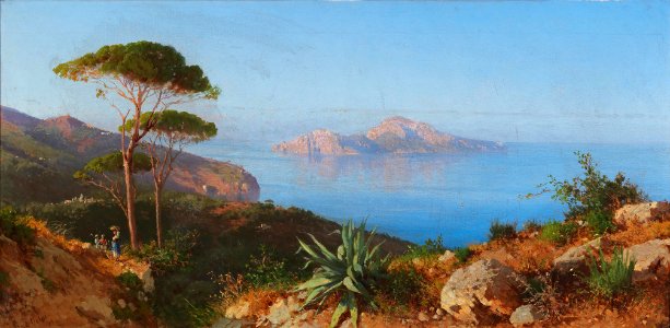 Alessandro la Volpe Blick auf Capri