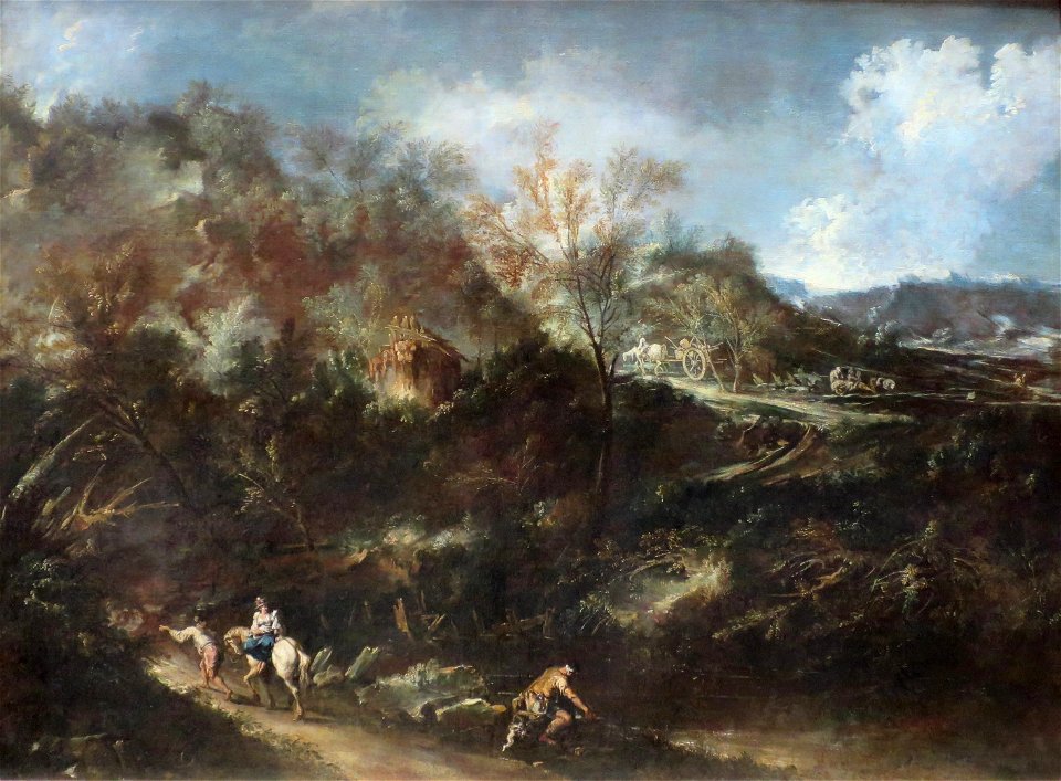 Alessandro Magnasco - Mountainous Landscape - WGA13853
