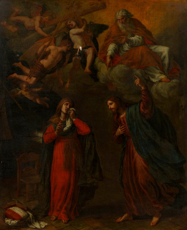 Alessandro Turchi (Verona 1578-Rome 1649) - Christ Taking Leave of his Mother and Foretelling his Passion - RCIN 403248 - Royal Collection