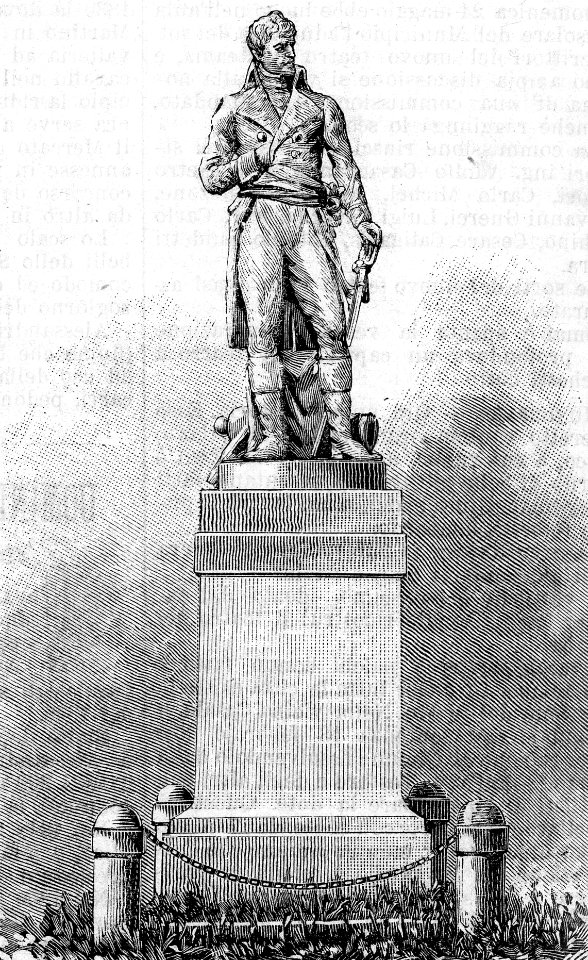 Alessandria – Monumento a Napoleone I a Marengo (xilografia)