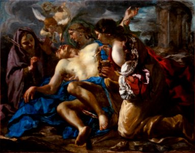 Alessandro Rosi St Sébastien soigné par Ste Irène