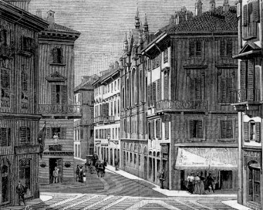 Alessandria – Chiesa israelitica (xilografia)