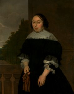 Aletta van Ravensberg (1635-77). Echtgenote van Jan van Nes Rijksmuseum SK-A-197. Free illustration for personal and commercial use.