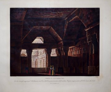 Alessandro Sanquirico - Prigione sotterranea (set design for opera 'Ciro in Babilonia' by Rossini - Milan, 1818)