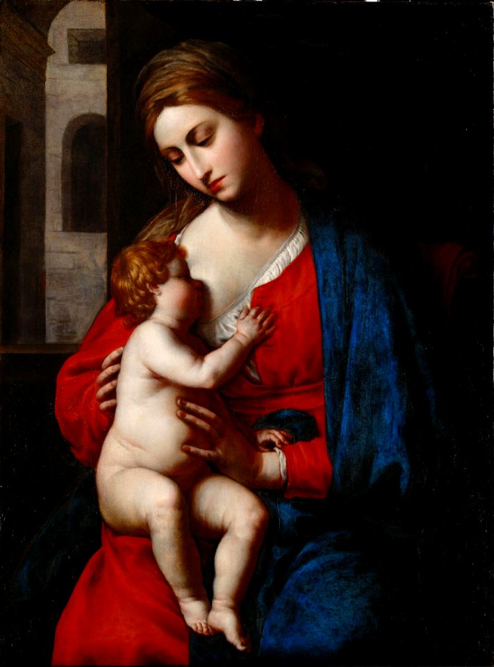 Alessandro Turchi, gen. L’Orbetto, , Kunsthistorisches Museum Wien, Gemäldegalerie - Maria mit Kind - GG 294 - Kunsthistorisches Museum