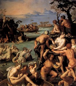 Alessandro allori, pescatori di perle, studiolo