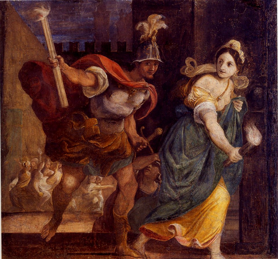 Alessandro e Taide incendiano Persepoli - Ludovico Carracci