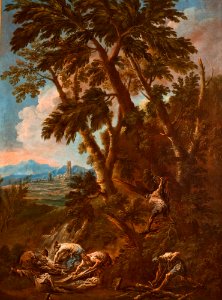 Alessandro Magnasco - Washerwomen and Woodcutters - MNK XII-A-117 - National Museum Kraków