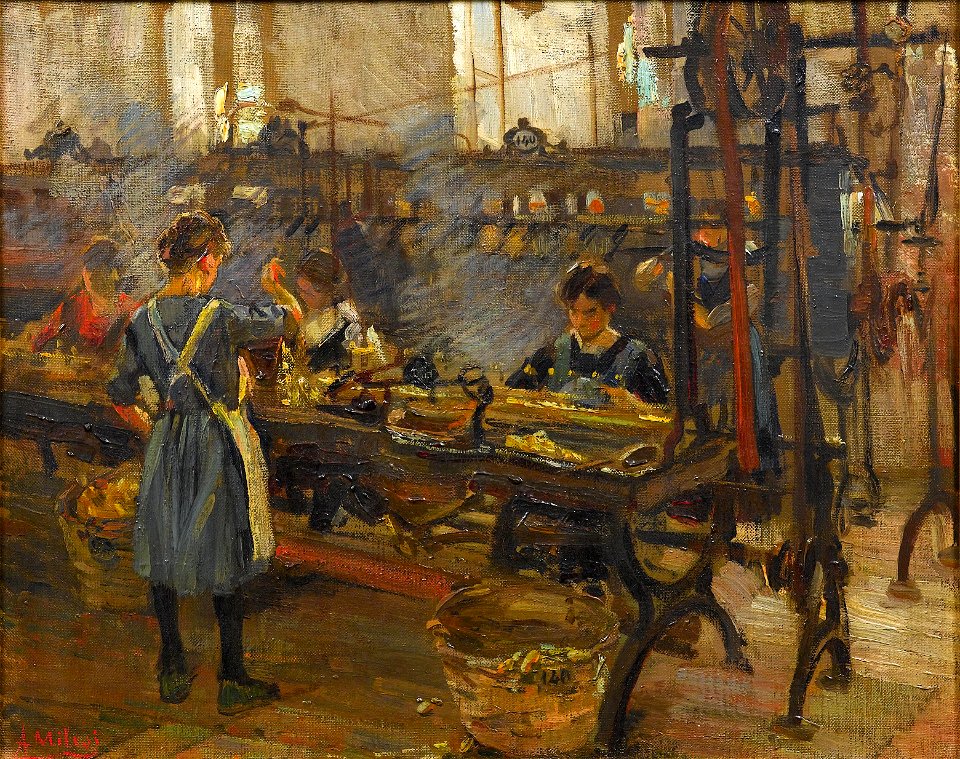 Alessandro Milesi Die Spinnerei