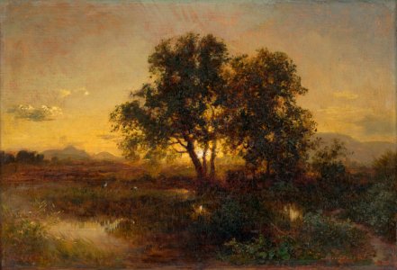 Alexander Brodszky - Podvečerná krajina - O 1377 - Slovak National Gallery