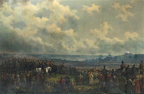 Alexander Clemens Wetterling-Karl XIV Johan på trupprevy