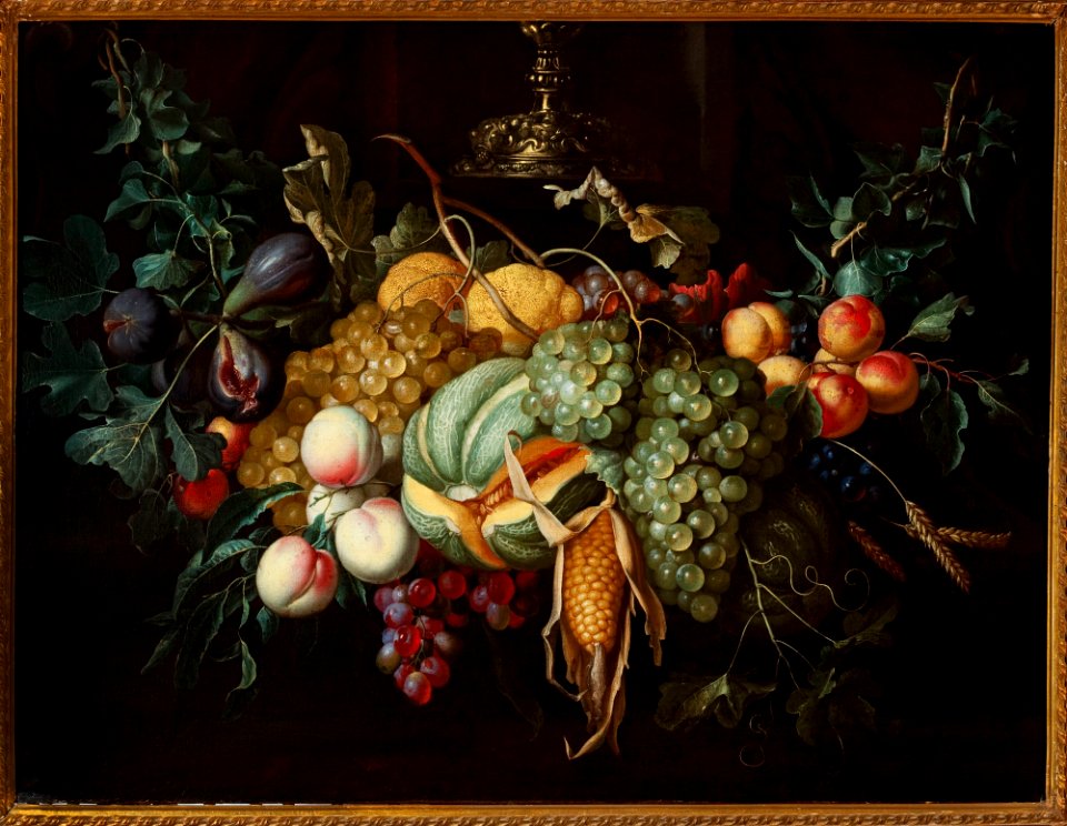 Alexander Coosemans - Still life with fruits and corn - 130855 MNW - National Museum in Warsaw