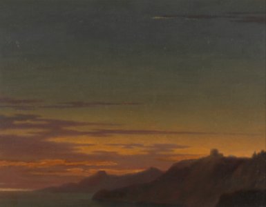 Alexander Cozens - Close of the Day- Sunset on the Coast - Google Art Project