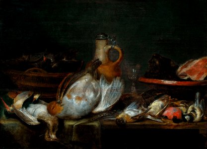 Alexander Adriaenssen - Still life - Google Art Project. Free illustration for personal and commercial use.