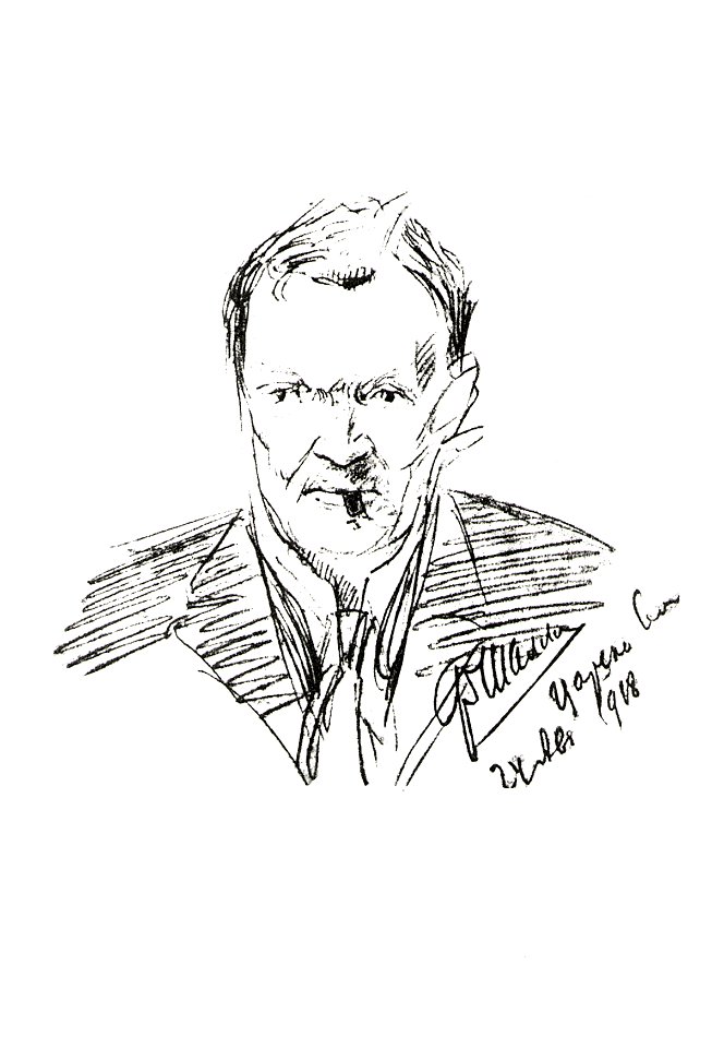 Alexander Glazunov by Feodor Chaliapin