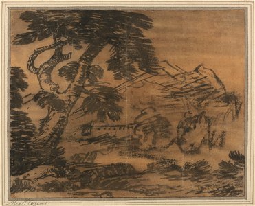 Alexander Cozens - Tree and Distant Hills - Google Art Project