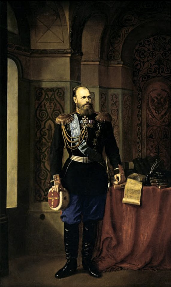 Alexander III in interior by anonymous (19th c., Russian museum)