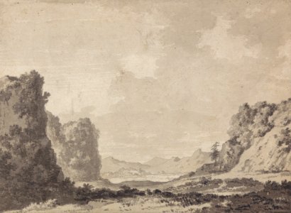 Alexander Cozens - A Valley - Google Art Project