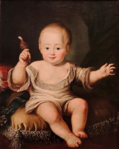 Alexander I of Russia as child after Voille (1770s, GIM). Free illustration for personal and commercial use.