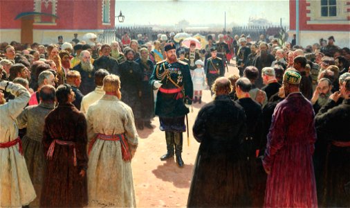Alexander III reception by Repin