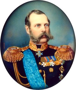 Alexander II of Russia by A.M.Wegner (1870s, Hermitage). Free illustration for personal and commercial use.