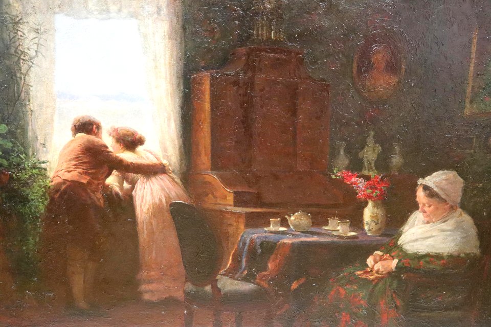 Alexander Jakesch Blick aus dem Fenster 1895