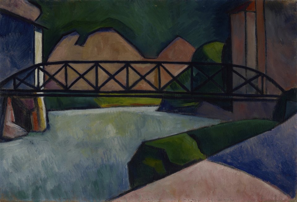 Alexander Kanoldt - Eiserne Brücke - G 17693 - Lenbachhaus