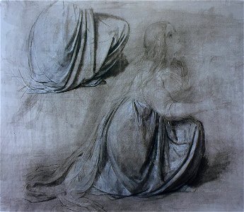 Alexander Ivanov Mary Magdalene on bended knees Drapery gtg8392