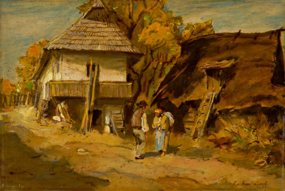 Alexander Kubínyi - Motív z Leštín - O 1248 - Slovak National Gallery