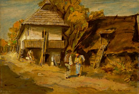 Alexander Kubínyi - Motív z Leštín - O 1248 - Slovak National Gallery