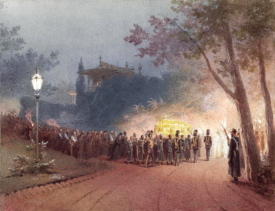 Alexander III's death in Livadia by M.Zichy (Hermitage) 01