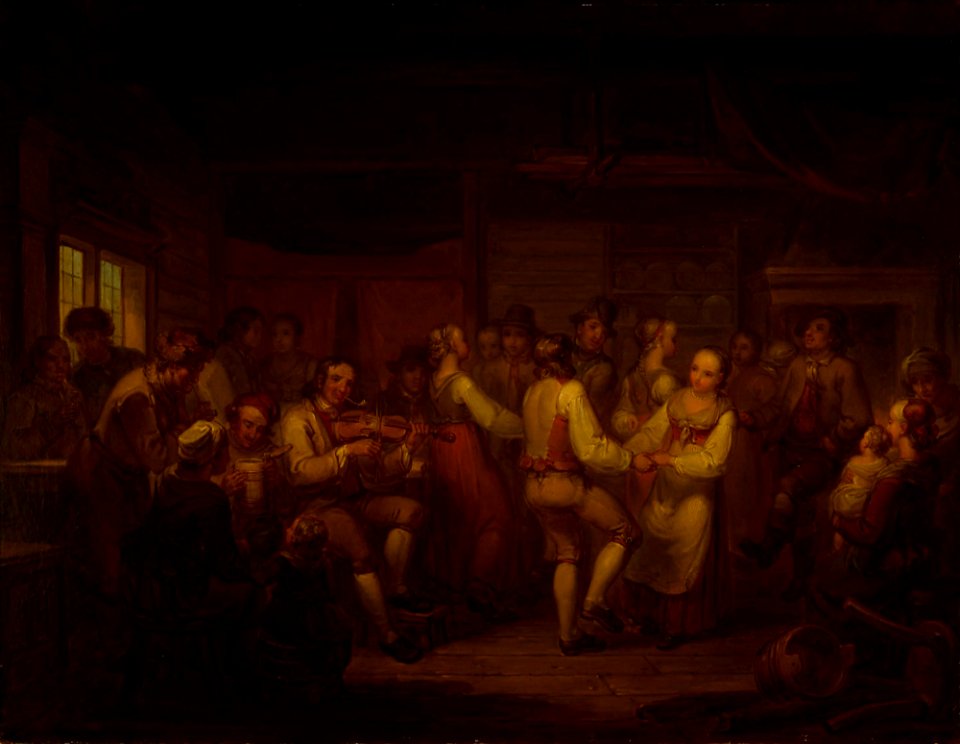 Alexander Lauréus - A Peasant Dance in Finland - A IV 2784 - Finnish National Gallery