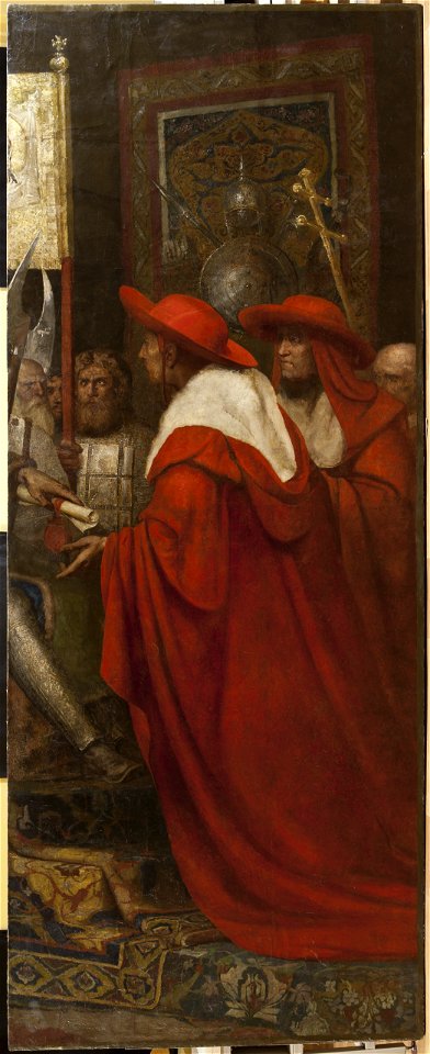 Alexander Nevskiy receiving papal legates by Siemiradzki (right panel)