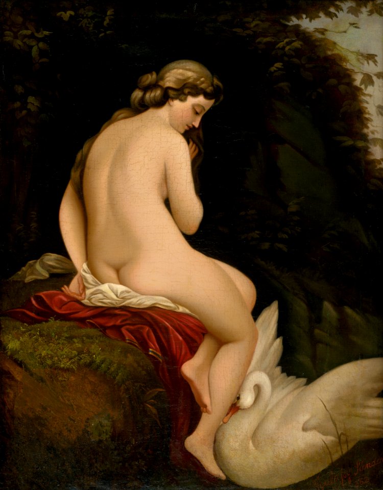 Alexander Nyulassy - Leda and the Swan - O 5976 - Slovak National Gallery