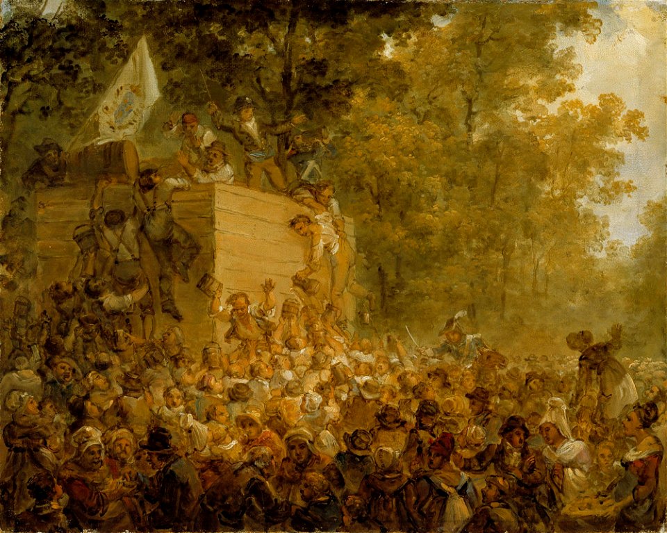 Alexander Lauréus - St. Louis -juhla Pariisissa I - A II 1665 - Finnish National Gallery
