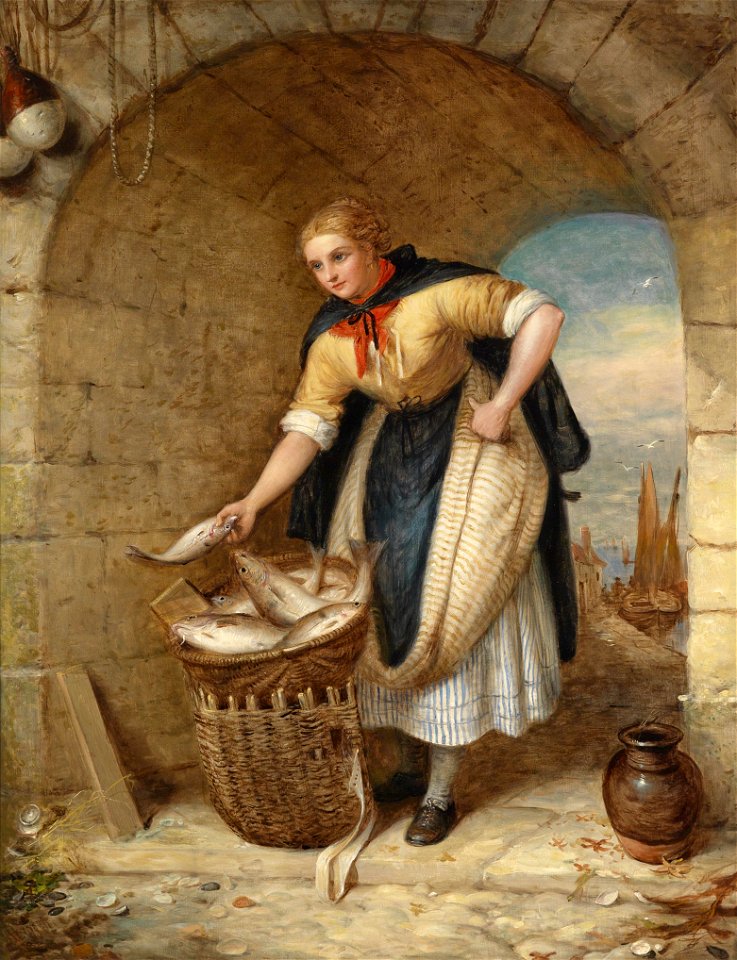 Alexander Leggett Fischverkäuferin 1882