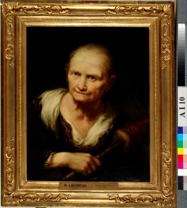 Alexander Lauréus - Vanha vaimo värttinöineen, kopio Giuseppe Nogarin mukaan - A I 10 - Finnish National Gallery