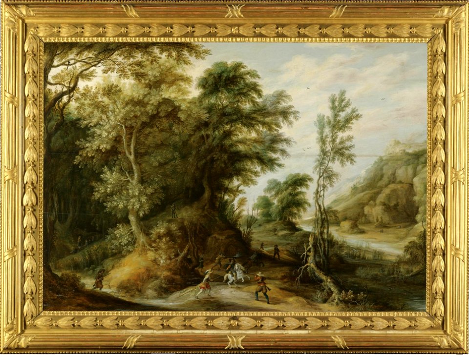 Alexander Keirinckx - Battle Scene in a Forest Landscape L07034-106-lr-1